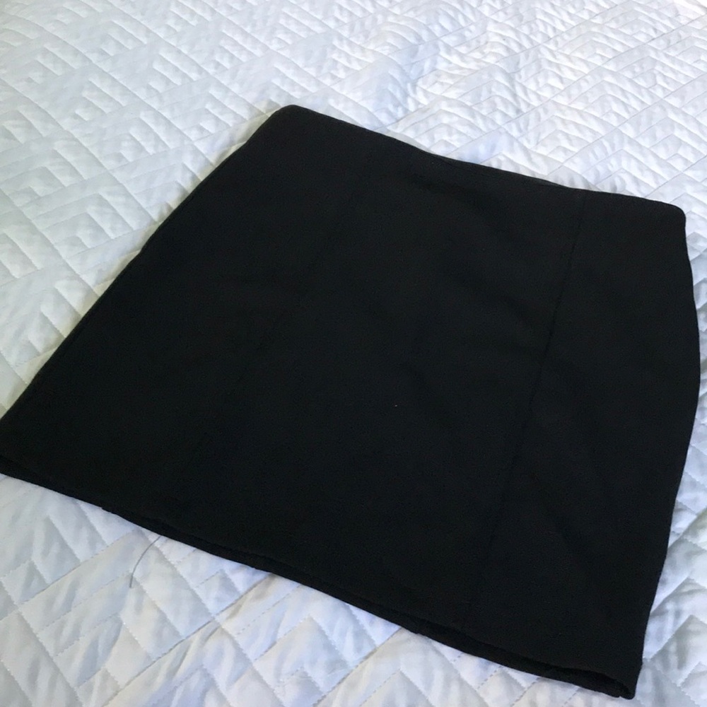 Black midi skirt